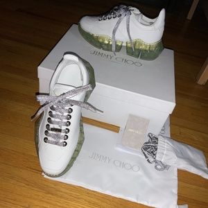 Jimmy Choo Diamond/F Cat White Size 36 NWB